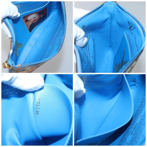 LOUIS VUITTON Celty Pochette Plat Pouch Koons Rubens M64617 LV Auth 132961M - Picture 15 of 16